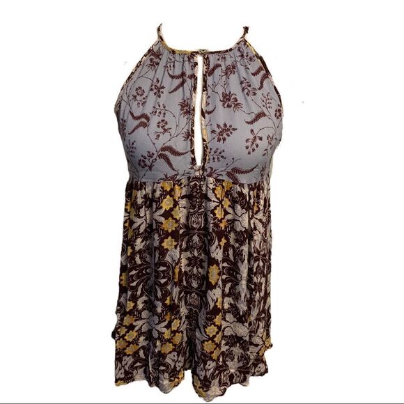 Free People Open Front Keyhole Sundress Sz S - Picture 1 of 5